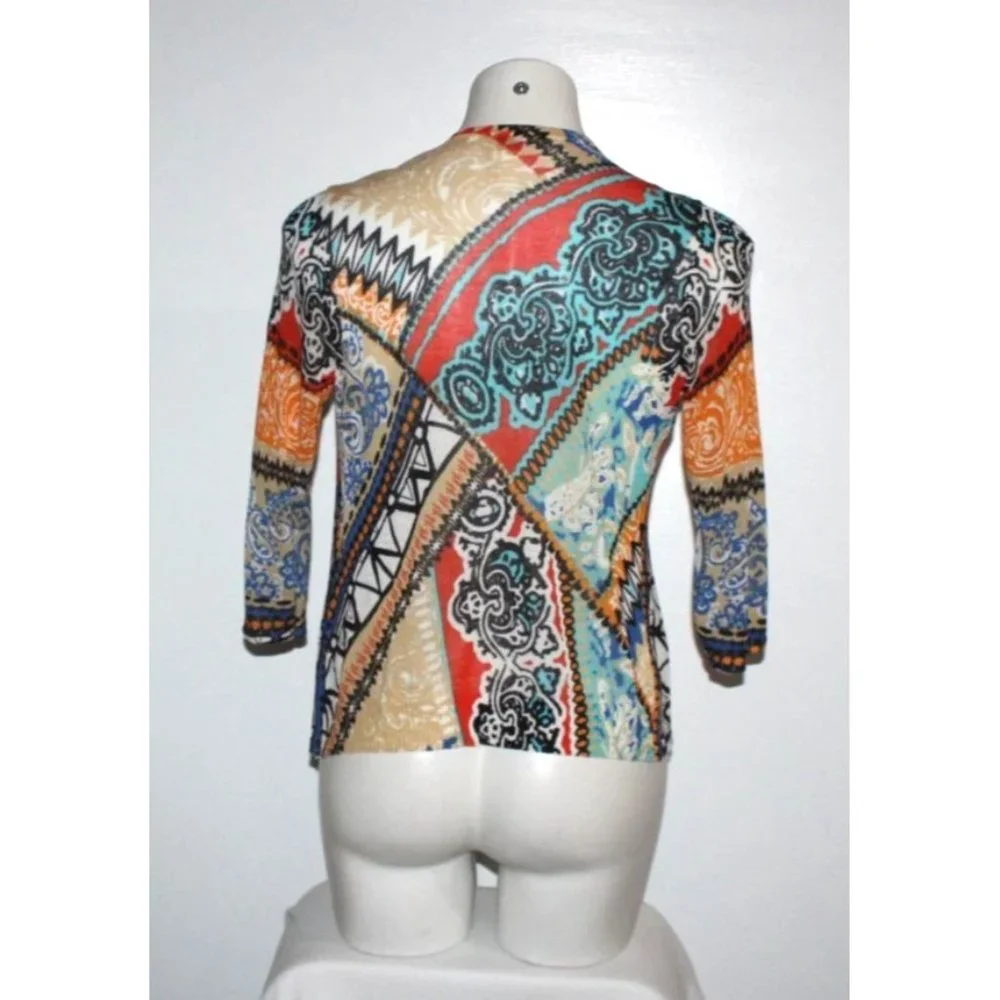 CHICO'S Women's Cardigan Wrap Sweater Size 0 S - Picture 2 of 3